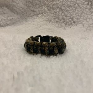 Handmade Camo and Black Paracord Bracelet